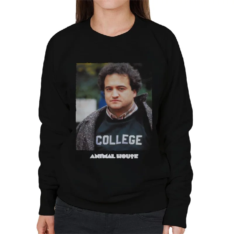 Animal House John Bluto Blutarsky College Women's Sweatshirt Hoodie with Drawstring Waist Adjustable Fitted