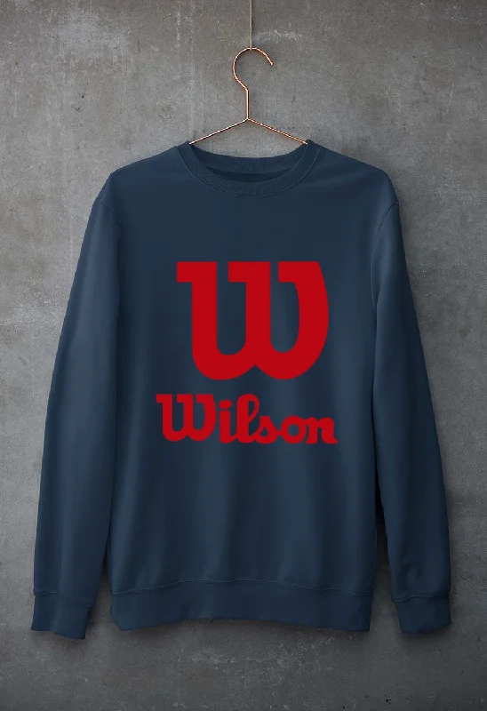 Wilson Unisex Sweatshirt for Men/Women Hoodie with Longline Fit Extended Stylish