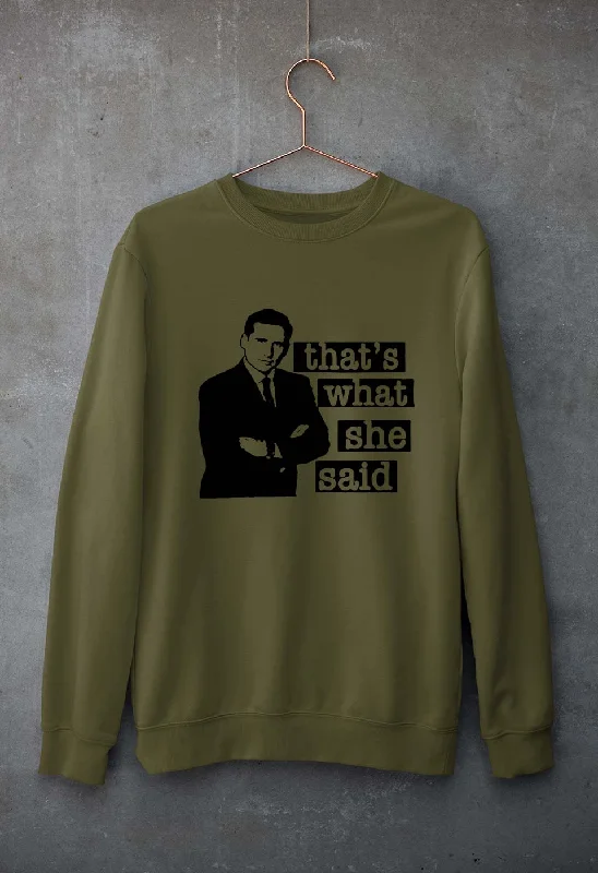 Michael Scott That's What She Said Unisex Sweatshirt for Men/Women Hoodie with Zipper Versatile Modern