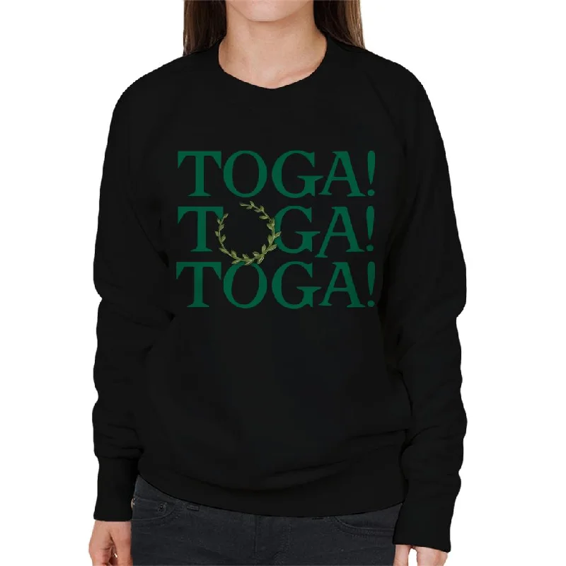 Animal House Toga Toga Toga Women's Sweatshirt Hoodie with Logo Branding Identity