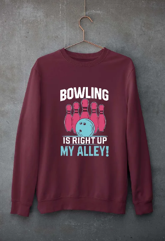 Bowling Unisex Sweatshirt for Men/Women Hoodie with Longline Fit Extended Stylish