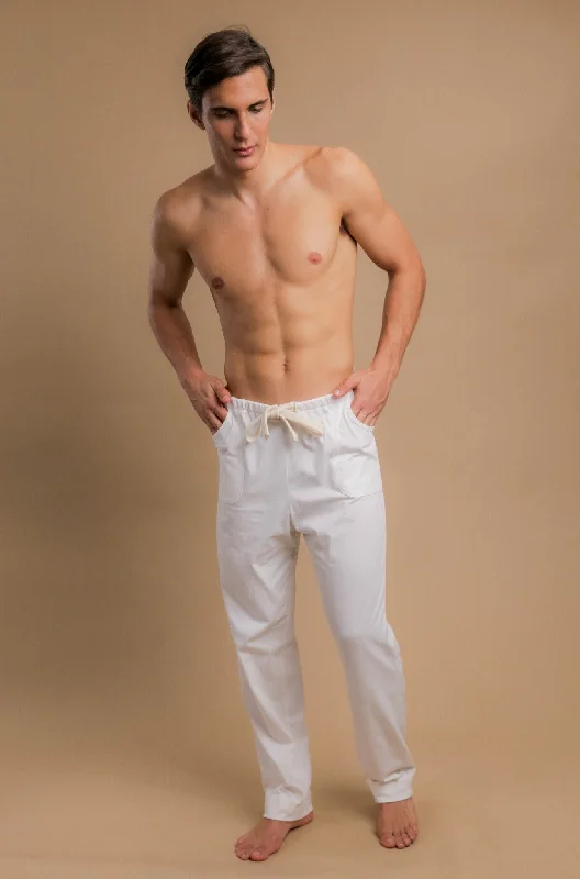 Men's Drawstring Lounge Pants Comfortable Fleece Pants