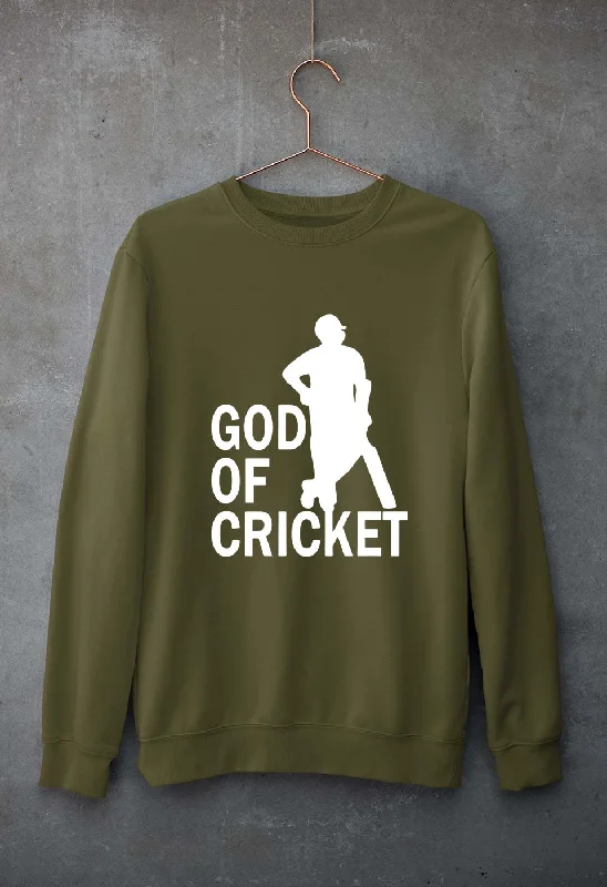 Sachin Tendulkar God Unisex Sweatshirt for Men/Women Hoodie with Exposed Zipper Edgy Industrial