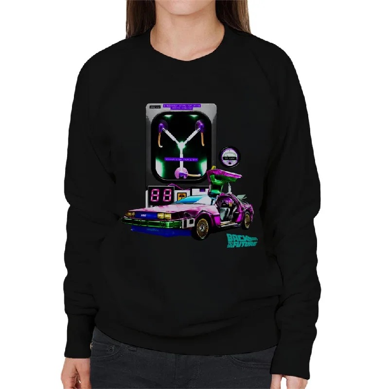 Back to the Future DMC Capacitor Women's Sweatshirt Cotton Hoodie Fleece Lining Warmth