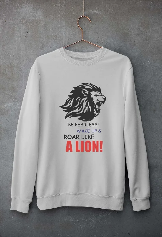 Lion Unisex Sweatshirt for Men/Women Hoodie with Drawcord Adjustable Secure