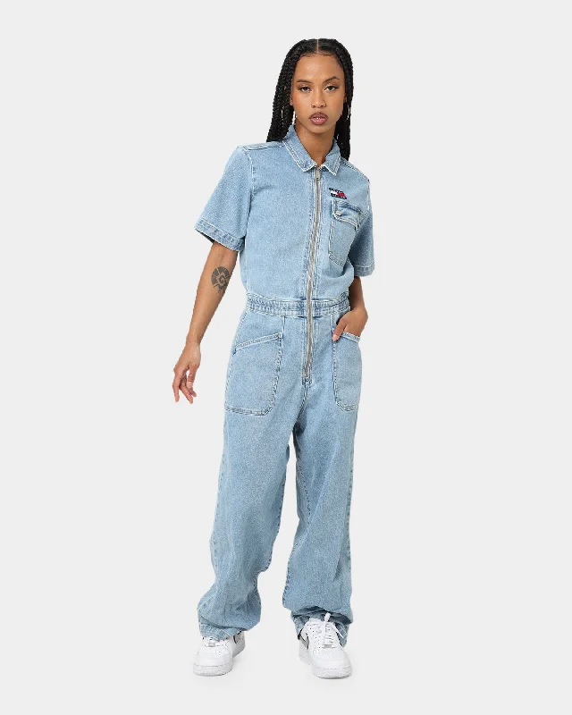 Tommy Jeans Women's BF6112 Denim Boiler Suit Denim Light Comfortable Ankle Jeans