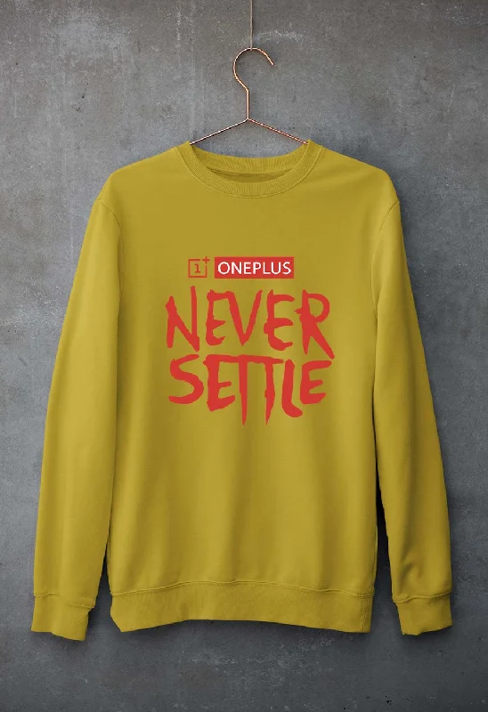 OnePlus Unisex Sweatshirt for Men/Women Hoodie with Frayed Bohemian Relaxed