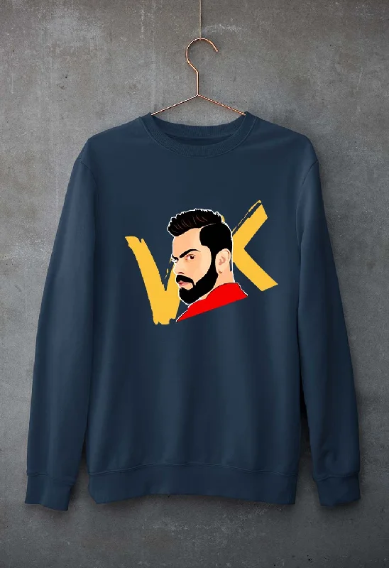 Virat Kohli Unisex Sweatshirt for Men/Women Hoodie with Set-In Sleeves Structured Classic