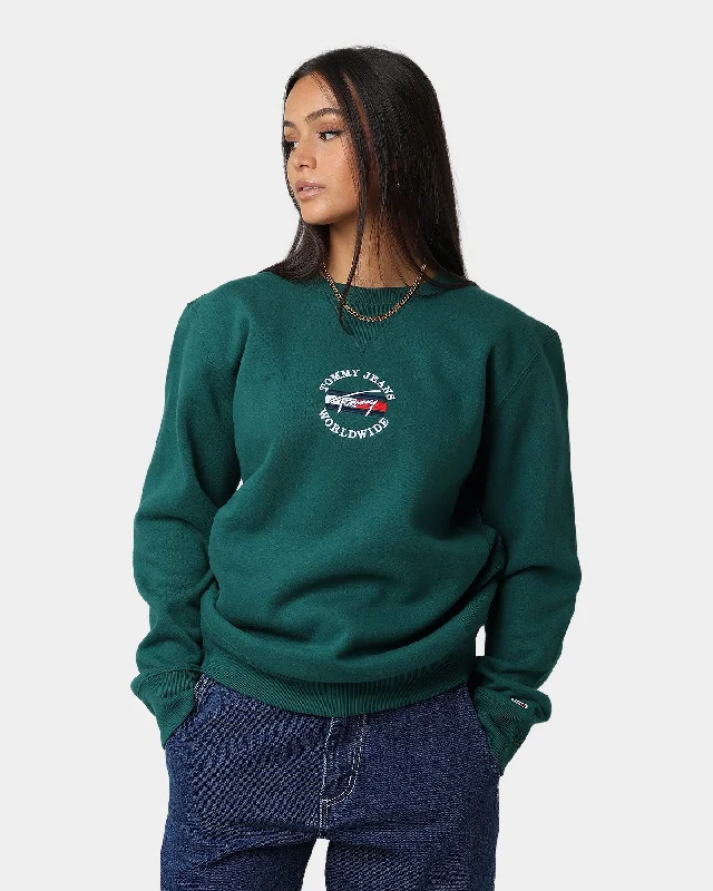 Tommy Jeans TJM Timeless Tommy 2 Crewneck Rural Green Casual Wide-Legged Denim Jeans