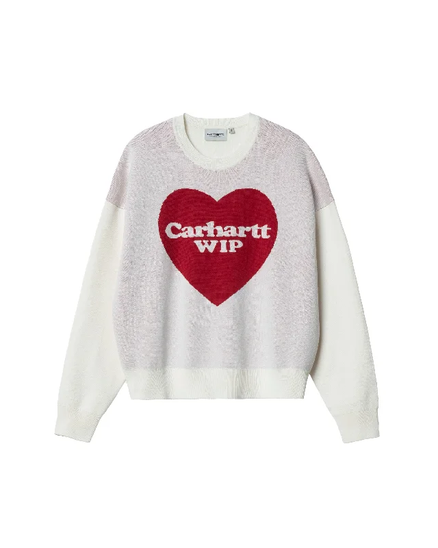 W' Heart Sweater - Wax Machine Wash Dry Clean Hand Wash