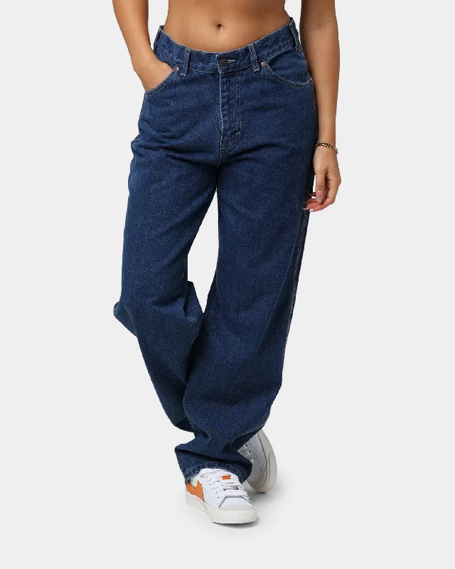 Dickies Relaxed Fit Carpenter Jeans Stone Washed In Comfortable Faded High-Rise Jeans