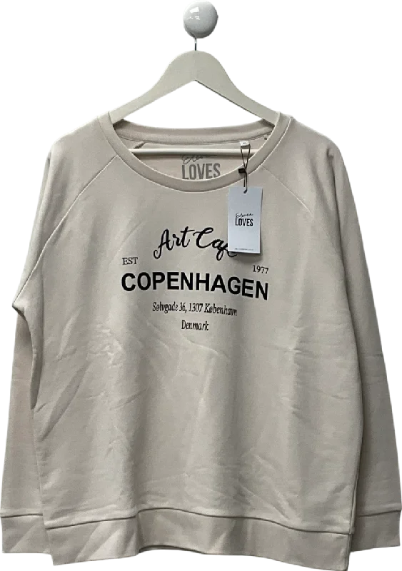 Eleven Loves Cream Copenhagen Sweater UK XL Jersey Fabric Tulle Fabric Batik Fabric