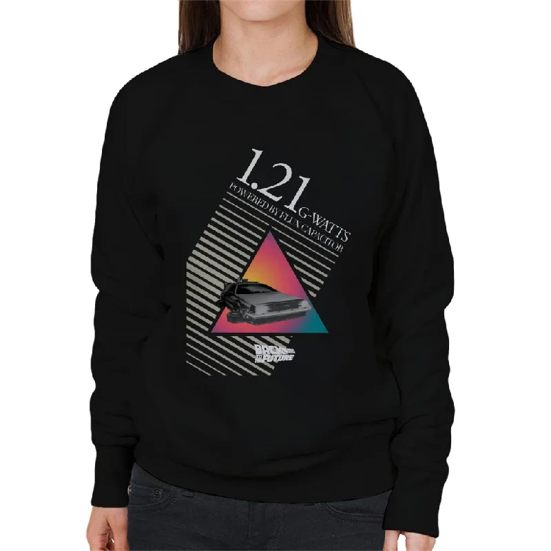 Back to the Future 121 G Watts Women's Sweatshirt Hooded Sweatshirt Casual Wear Street Style