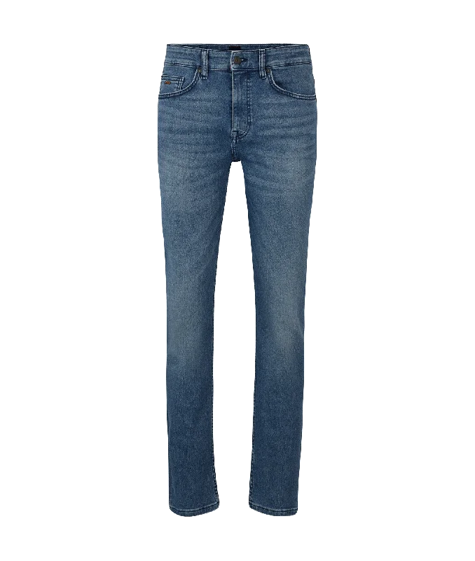 Slim-fit Jeans Soft Stretch Denim - Blue Classic Slim Fit Jeans