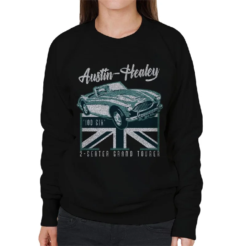 Austin Healey 2 Seater Grand Tourer British Motor Heritage Women's Sweatshirt Hoodie with Lining Warm Insulated