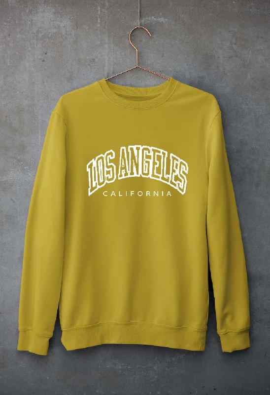 Varsity Los Angeles Unisex Sweatshirt for Men/Women Hoodie with Batwing Sleeves Loose Dramatic