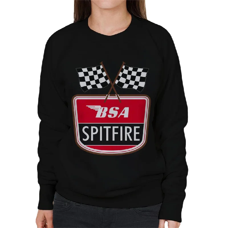 BSA Spitfire Women's Sweatshirt Hoodie with Camouflage Military Edgy