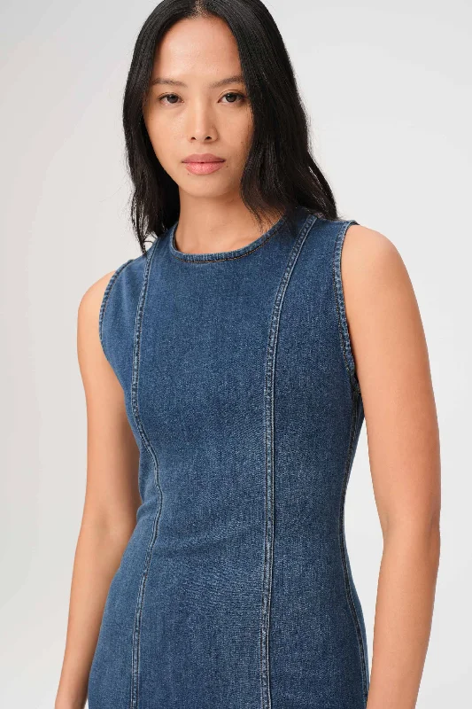  OPO - DENIM MINI DRESS | TAKE OFF Chic Puff Sleeve Mini Dress