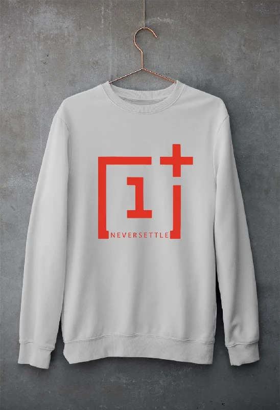 OnePlus Unisex Sweatshirt for Men/Women Hoodie with Batwing Sleeves Loose Dramatic