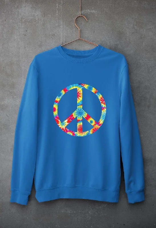 Trippy Psychedelic Peace Unisex Sweatshirt for Men/Women Hoodie with Lining Warm Insulated