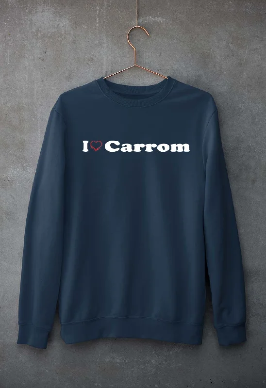 Love Carrom Unisex Sweatshirt for Men/Women Hoodie with Batwing Sleeves Loose Dramatic