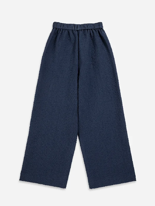 Wide Leg Cropped Pants High-Waist Jeans