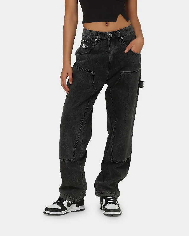 Starter Rugged Terrain SR Jeans Washed Black Chic Rolled Cuff Denim Jeans