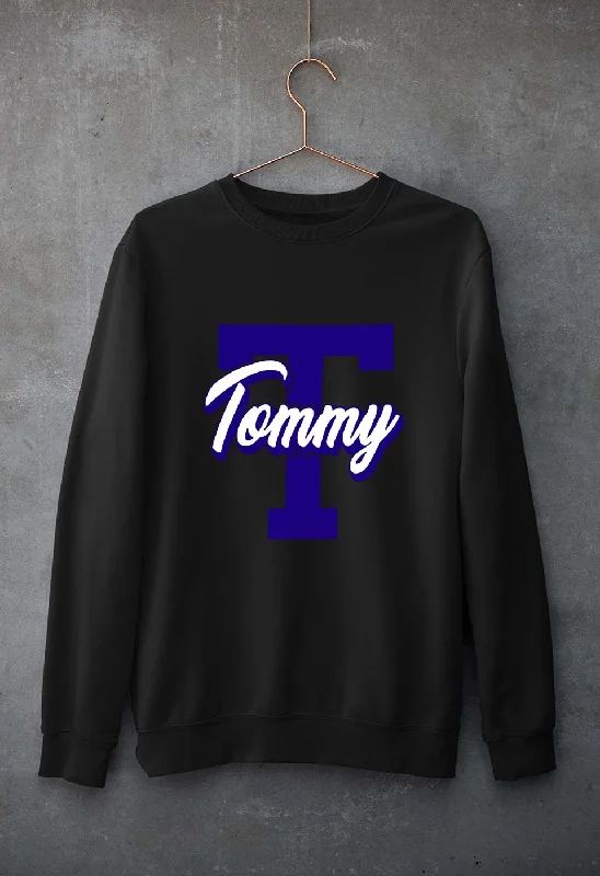 Varsity Tommy Unisex Sweatshirt for Men/Women Hoodie with Sequins Glamorous Eye-catching