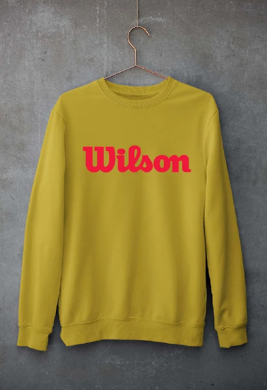 Wilson Unisex Sweatshirt for Men/Women Hoodie with Distressed Vintage Worn