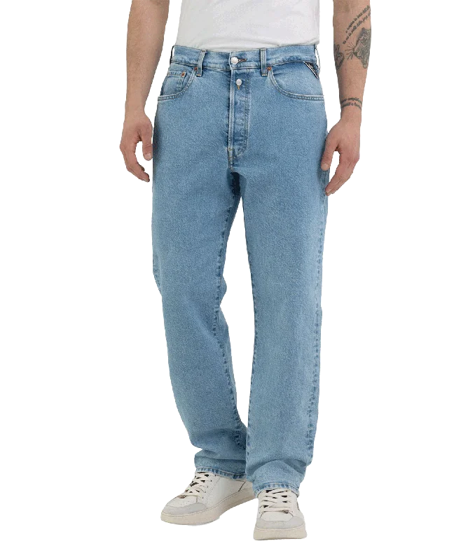 Straight Jeans - Blue Casual High-Waisted Bootcut Jeans