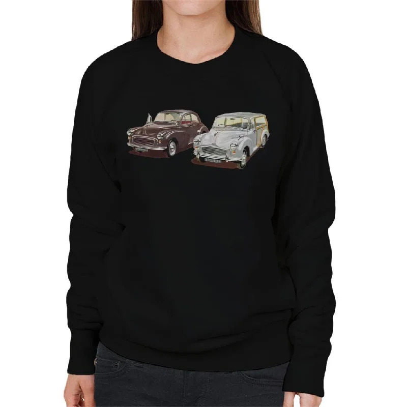 Morris Minor Classic British Motor Heritage Women's Sweatshirt Cotton Hoodie Fleece Lining Warmth