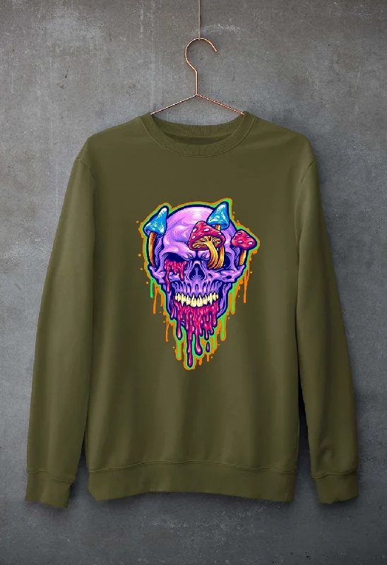 Trippy Psychedelic Skull Unisex Sweatshirt for Men/Women Hoodie with Print Artistic Unique