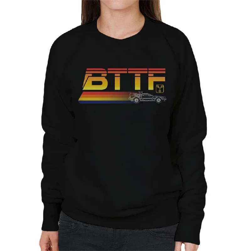 Back to the Future Delorean Zooming Women's Sweatshirt Hoodie with Mesh Breathable Sporty