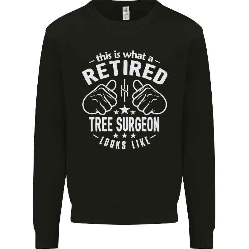 A Retired Tree Surgeon Looks Like Mens Sweatshirt Jumper Hoodie with Drop Shoulder Relaxed Streetwear