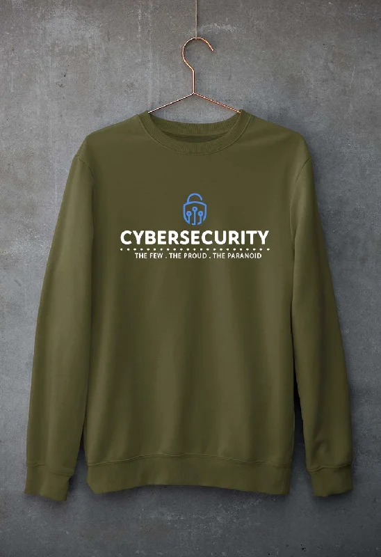 Cyber Security Unisex Sweatshirt for Men/Women Hoodie with Stripes Bold Sporty