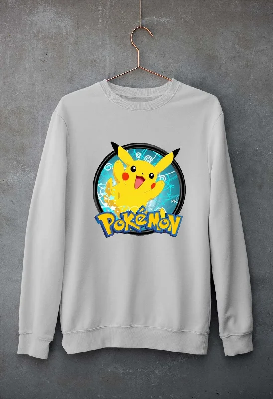 Pokémon Unisex Sweatshirt for Men/Women Hoodie with Hem Contrast Bold Stylish