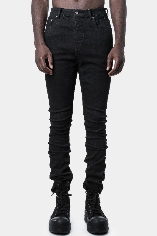 Detroit cut jeans Fashionable Raw Hemmed Jeans