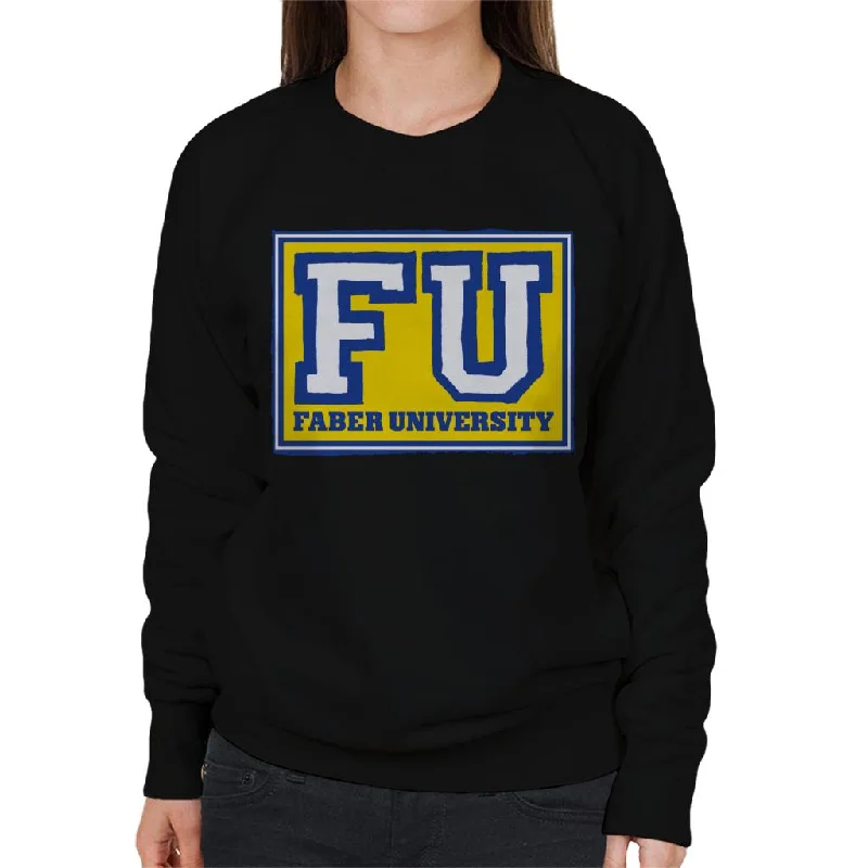 Animal House Faber University Women's Sweatshirt Hoodie with Drawcord Adjustable Secure