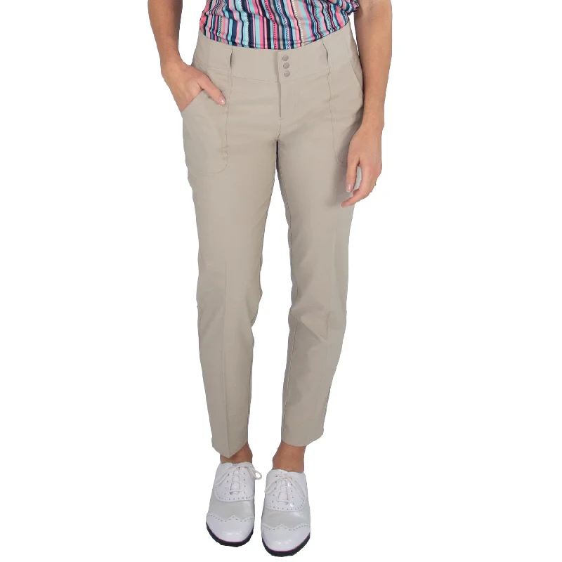 Jofit Belted Cropped Womens Golf Pants Relaxed High-Waist Trousers