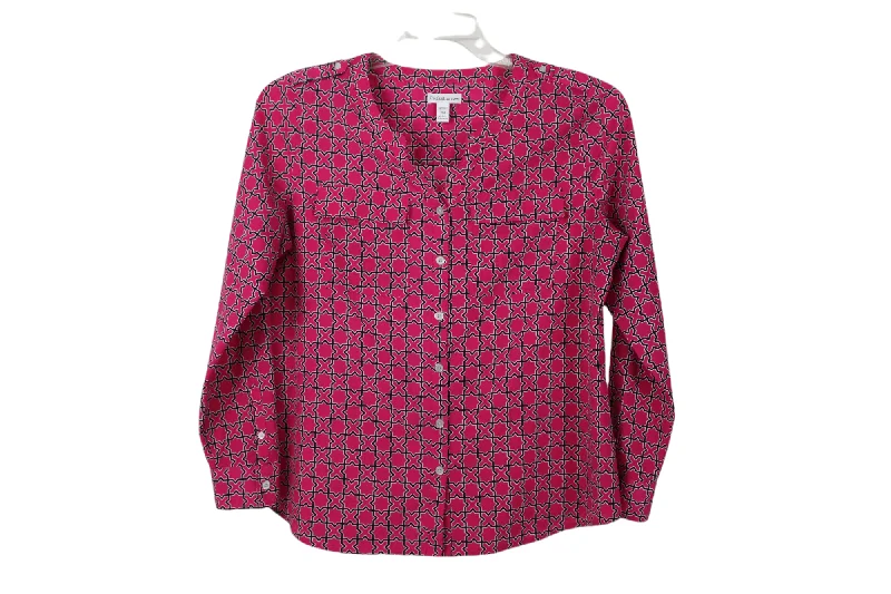 Croft & Barrow Pink Blouse | M Petite Business Casual Blouse