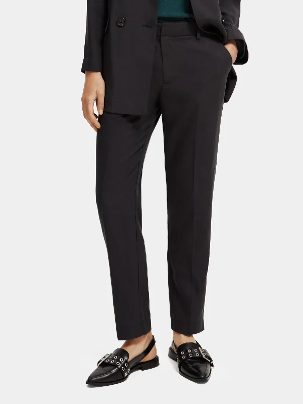 Lowry mid-rise slim-fit pants Fashionable Tapered Leg Pants