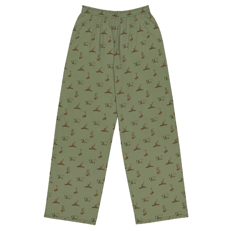 Catapults Trebuchets and Guillotines Brushed Fleece Wide-leg Pants Classic Cropped Pants