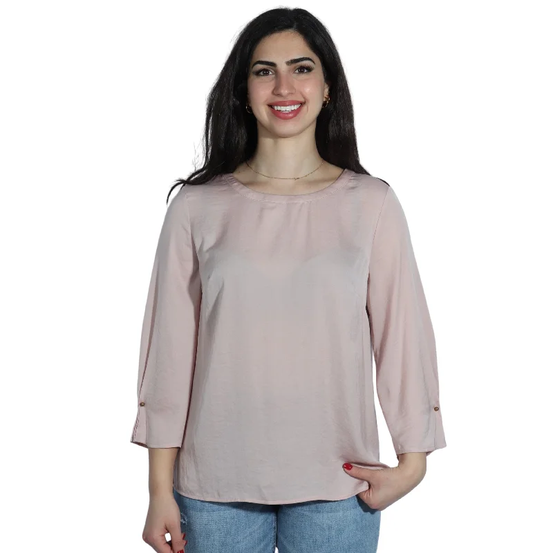 LIZ CLAIBORNE - Round Neck Blouse Feminine Pastel Blouse