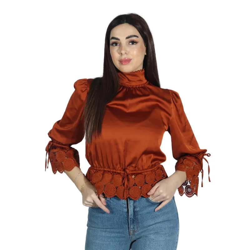 RYEGRASS - Turtle Neck Blouse Relaxed Fit Blouse