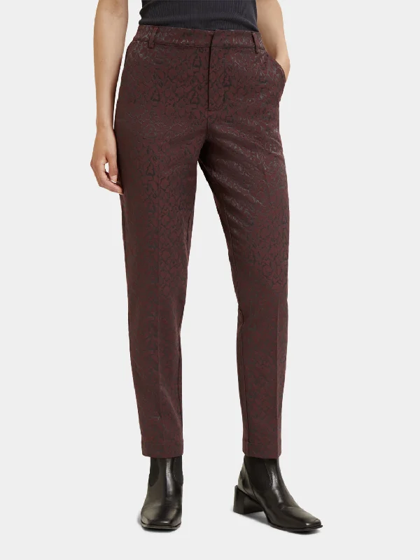 Lowry mid-rise slim-fit printed pants Casual Skinny Fit Pants