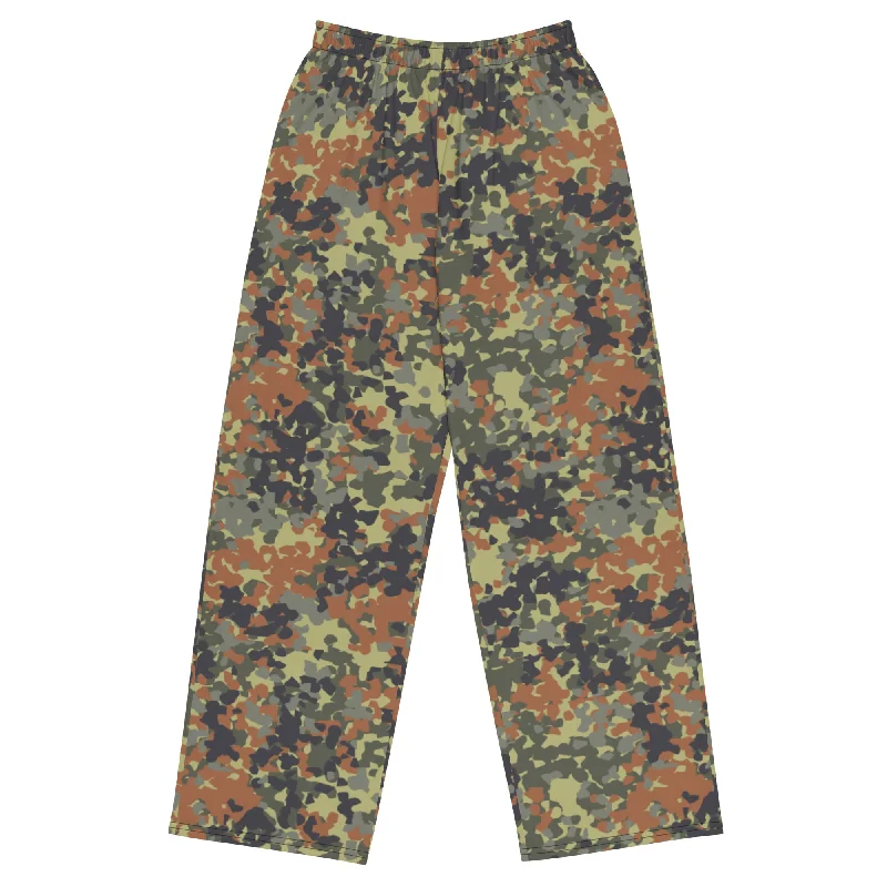 Flecktarn Reconnaissance Camo Lounge Pants Classic Straight Pants