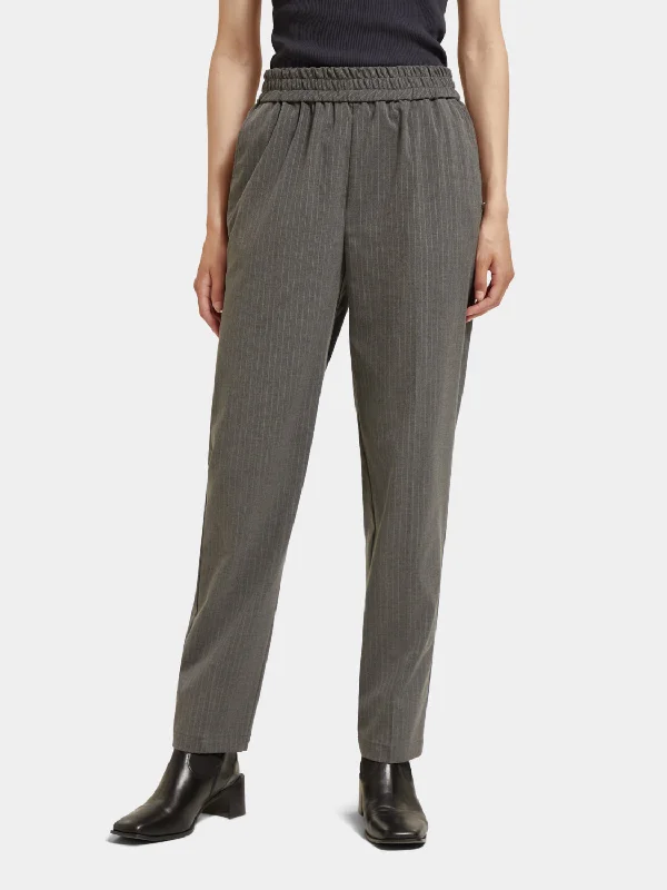 Maia pinstripe jogger pants High-Waist Yoga Pants