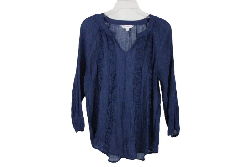 Counterparts Blue Blouses | M Elegant Lace Blouse