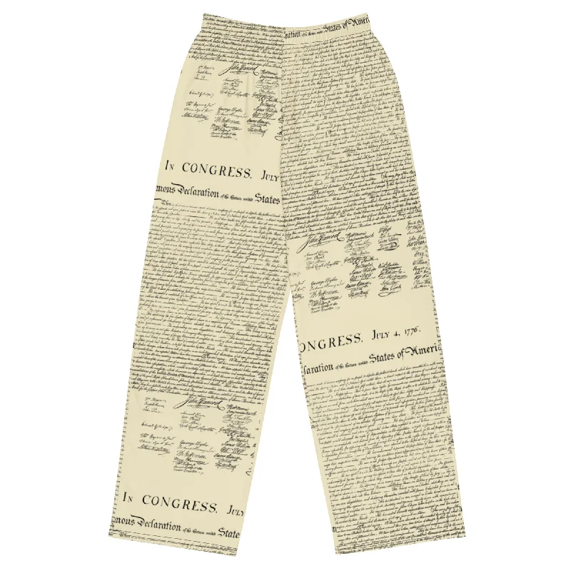 Declaration of Independence Lounge Pants Comfortable Jogging Pants