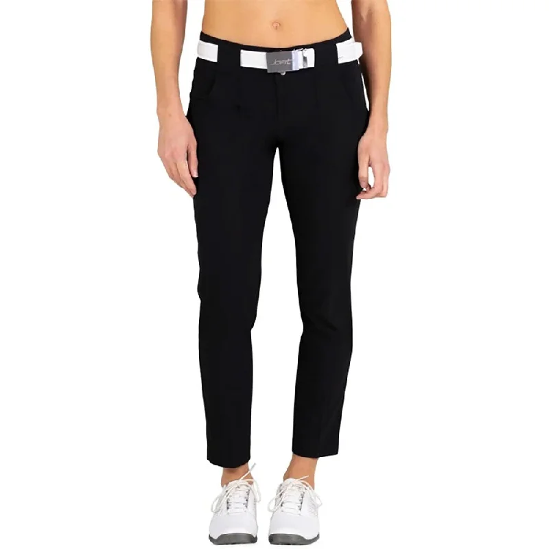 JoFit Belted Cropped Ankle Womens Golf Pants Casual Skinny Fit Pants